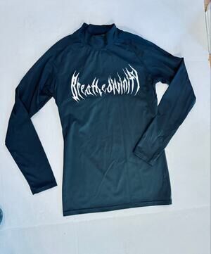 Breathedivinity black Compression workout weightlifting Long Sleeve Tee size XL